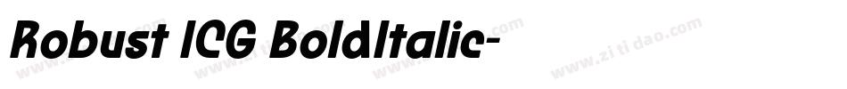 Robust ICG BoldItalic字体转换